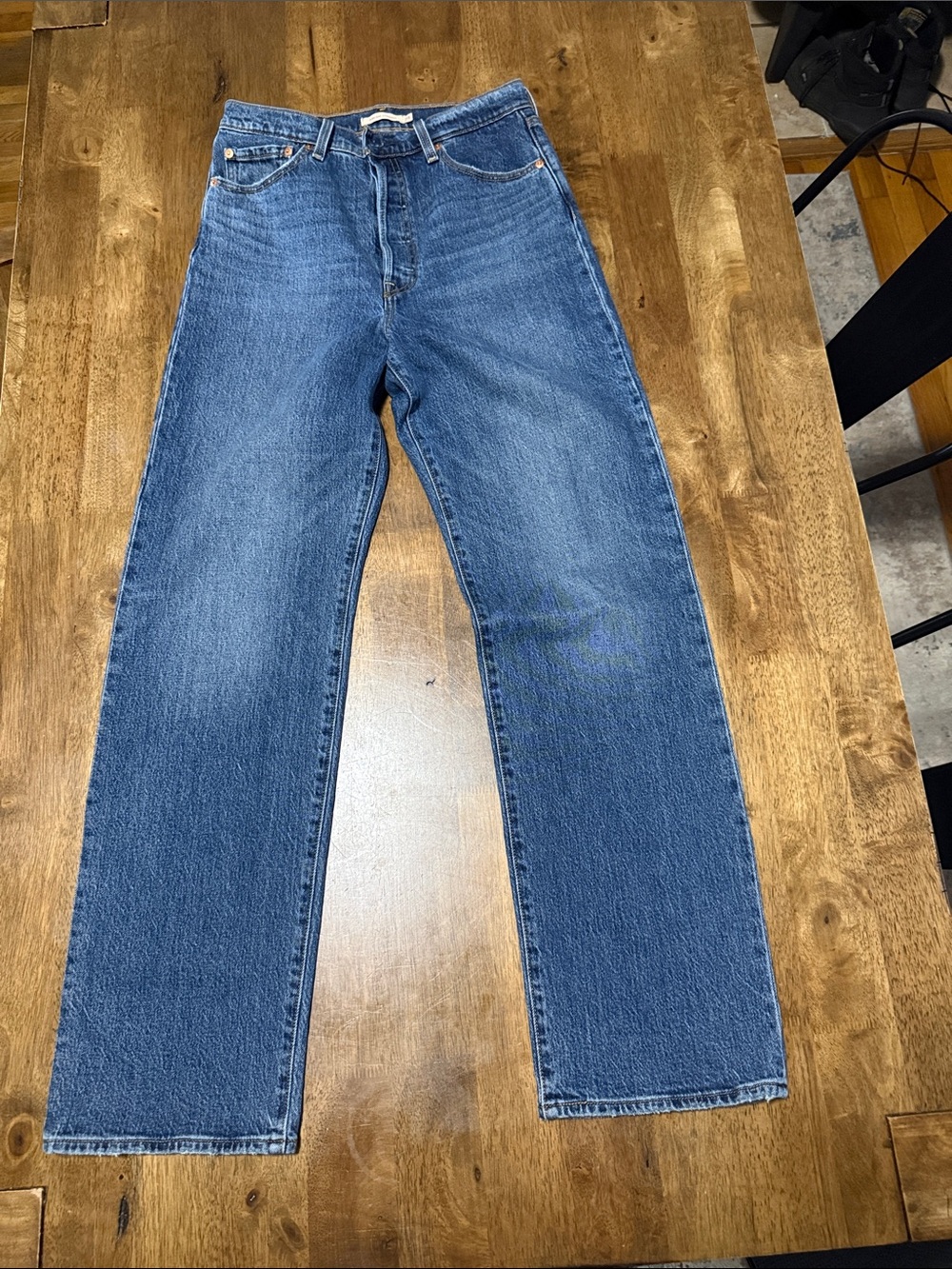 Levi's Women's Blue Straight-Leg Jeans
